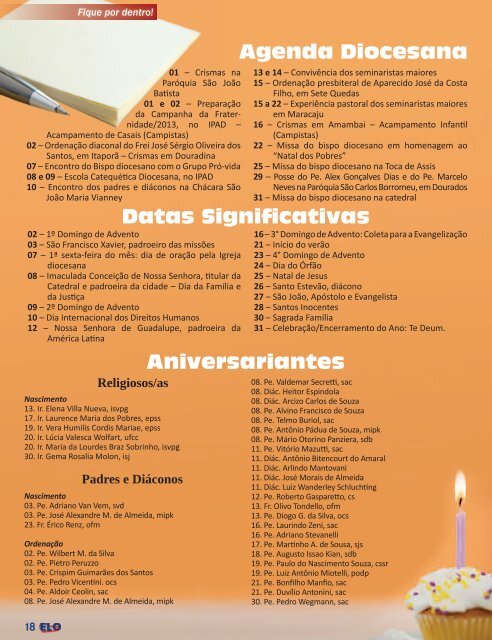 Revista Elo.indd - Diocese de Dourados