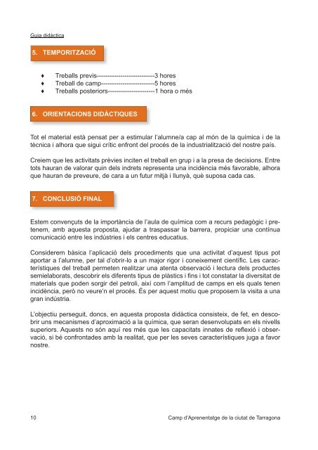 Guia didactica.indd - Camp d'Aprenentatge de Tarragona