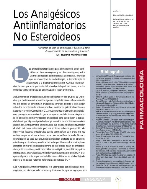 Los Analgésicos Antiinflamatorios No Esteroideos - IntraMed