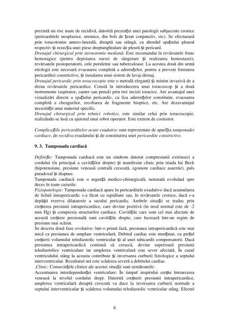 Cap.IX Pericarditele - Cardiologie.ro