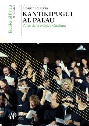 Kantikipugui al Palau - dossier - Palau Música Catalana