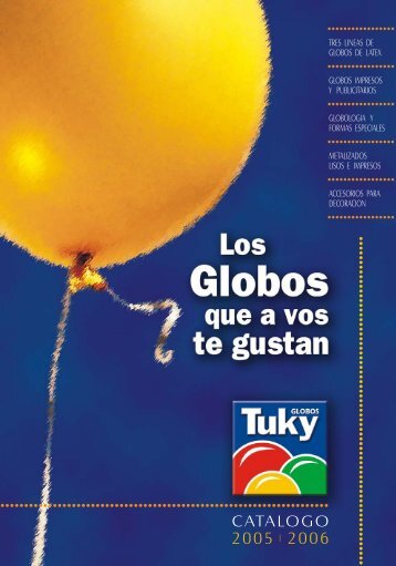 Catálogo completo - GLOBOS TUKY