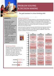 PROBLEM SOLVING & DECISION MAKING - Kepner-Tregoe