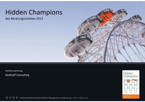 Hidden Champions - Kerkhoff Consulting GmbH