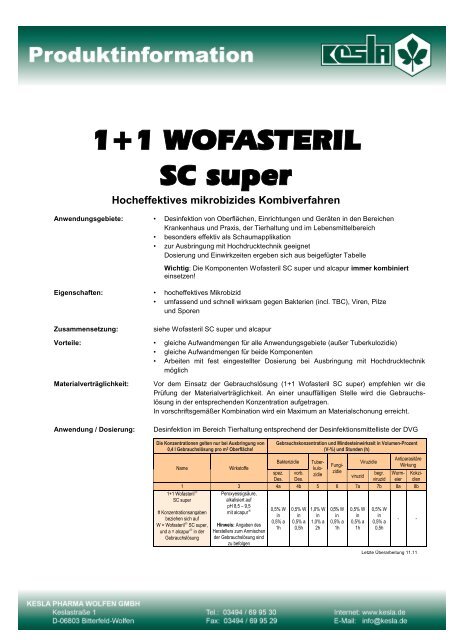 1+1 WOFASTERIL SC super