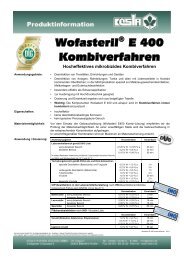 Wofasteril® E 400 Kombiverfahren - Kesla.de