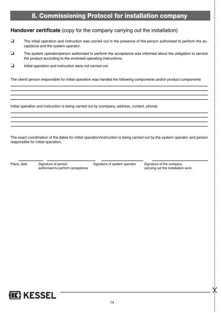 KESSEL - backwater pumping station Pumpfix® F Standard/Comfort