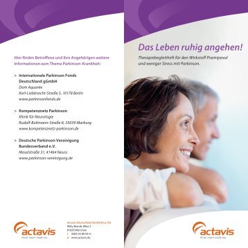 Das Leben ruhig angehen! - Actavis