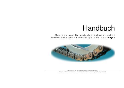 Handbuch KETTENÖLER Touring 2 - kettenoeler.com