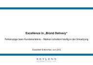 Excellence in Brand Delivery - KEYLENS Management Consultants
