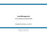 Lead Management - KEYLENS Management Consultants