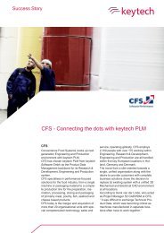 CFS - Connecting the dots with keytech PLM - keytech Software GmbH