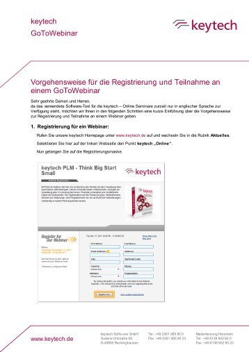 Webinar Anleitung - keytech Software GmbH