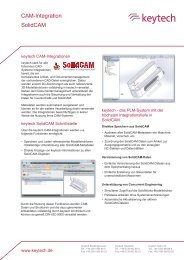Datenblatt - SolidCAM Schnittstelle