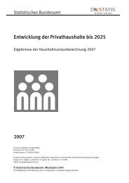 Entwicklung der Privathaushalte bis 2025 - Statistisches Bundesamt