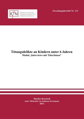 fob111.pdf 799,25 KB - Kriminologisches Forschungsinstitut ...