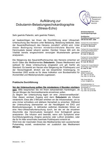Dobutamin - Kardiologie Frankfurt Sachsenhausen