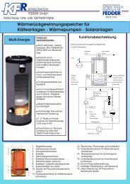 Prospekt Wärmerückgewinnungsspeicher - KFR-Fedder GmbH