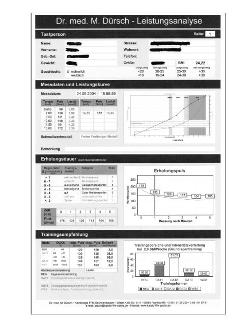 Merkblatt Leistungsdiagnostik mit Laktatanalyse - Kardiologie ...