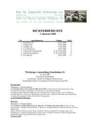 Richterberichte Quartal 2-2004 - Klub für Ungarische Hirtenhunde
