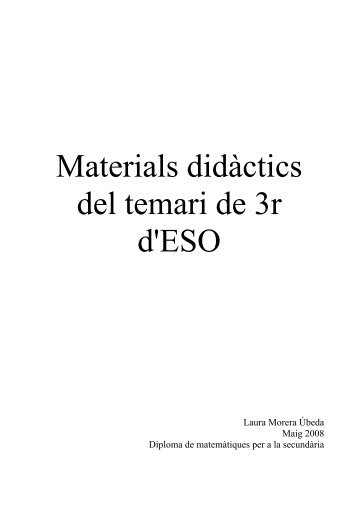 Materials didàctics del temari de 3r d'ESO - Diploma de ...