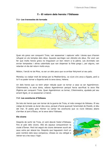 Tema7-La guerra de Troia: l'Odissea