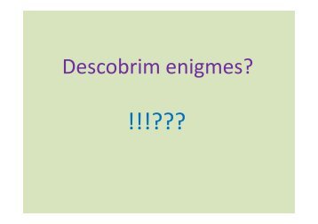 Descobrim enigmes - Els blocs de VilaWeb