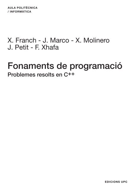 Fonaments de Programació --- Problemes resolts - e-BUC