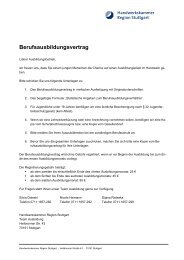 Berufsausbildungsvertrag - Kfz-Innung Stuttgart