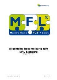 Allgemeine Beschreibung zum MFL-Standard - Actemium