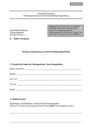 Antrag auf Zulassung zur Prüfung (PDF) - Universität Flensburg