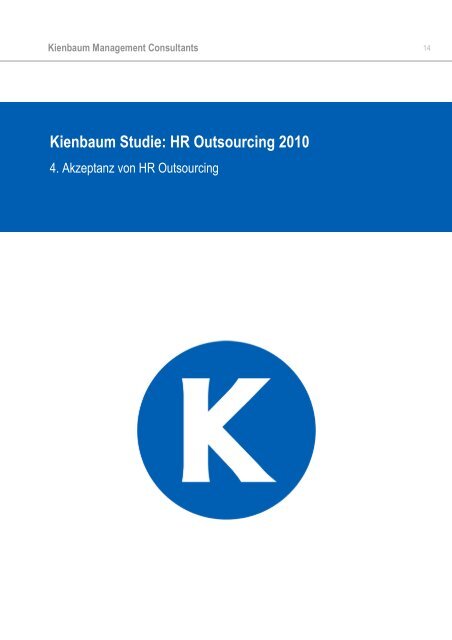 Kienbaum Studie: HR Outsourcing 2010