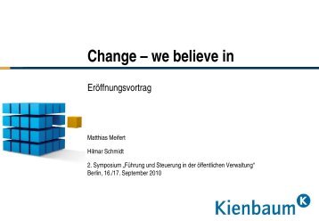 Change â we believe - Kienbaum