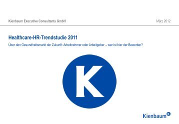 Healthcare-HR-Trendstudie 2011 - Kienbaum