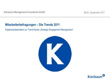 Trend-Studie âStrategic Engagement Managementâ - Kienbaum
