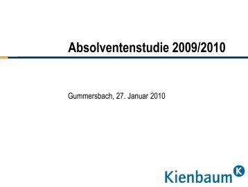 Absolventenstudie 2009/2010 - Kienbaum