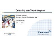 Coaching von Top-Managern 2007 - Kienbaum