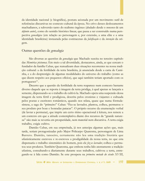 As migrações de Brás Cubas - Légua & meia - Universidade ...