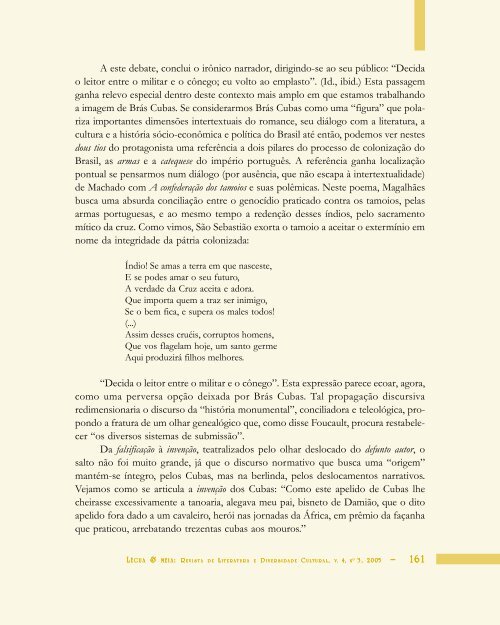 As migrações de Brás Cubas - Légua & meia - Universidade ...