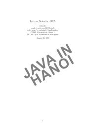 Lecture Notes for JAVA
