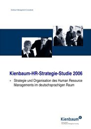 Ergebnisbericht Kienbaum-HR-Strategie-Studie 2006