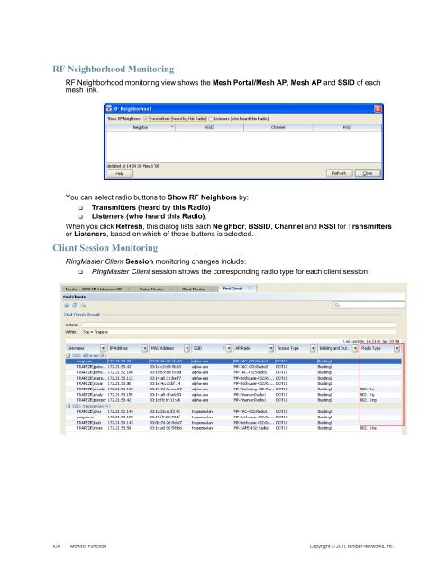 RingMaster Management Guide - Juniper Networks