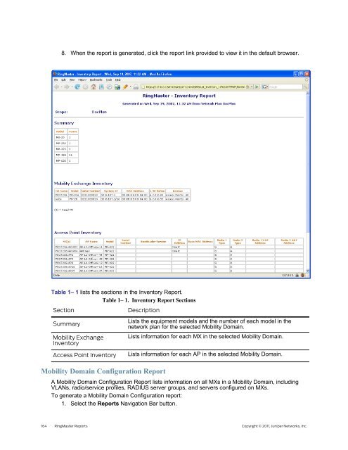 RingMaster Management Guide - Juniper Networks