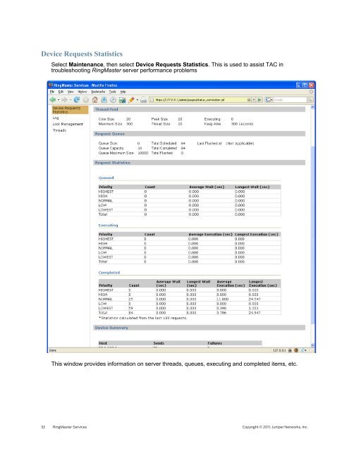 RingMaster Management Guide - Juniper Networks