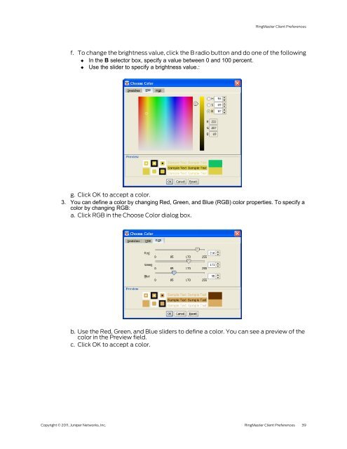 RingMaster Management Guide - Juniper Networks