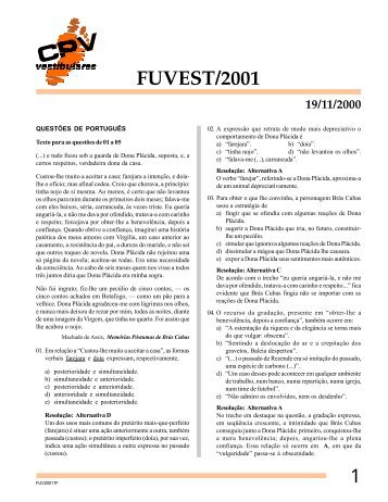 FUVEST/2001 - CPV