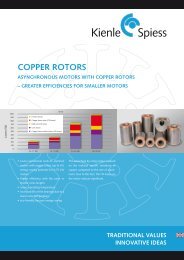 Copper rotors - Kienle + Spiess