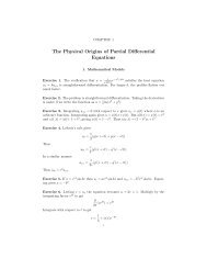 The Physical Origins of Partial Differential Equations