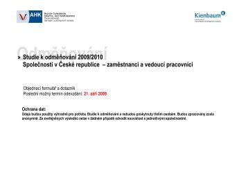Studie k odmÄÅovÃ¡nÃ­ 2009/2010 SpoleÄnosti v ÄeskÃ© ... - Kienbaum
