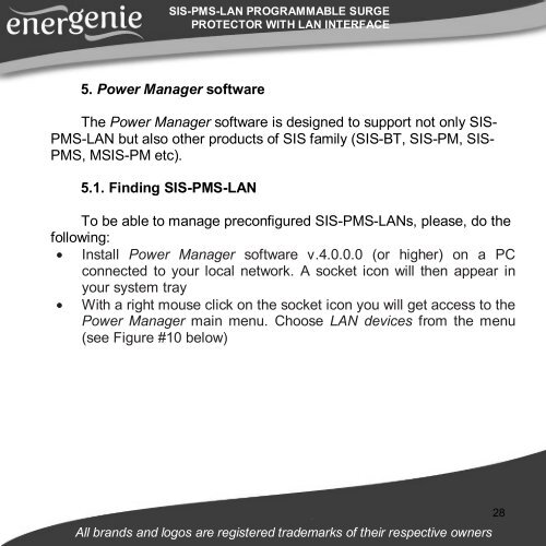 SIS-PMS-LAN Energenie User Manual (6214 kb - Gembird